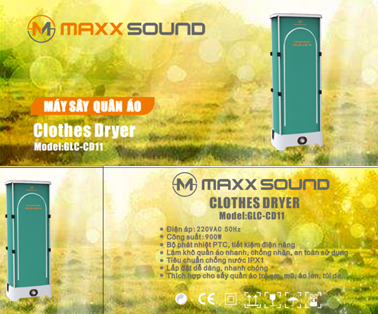 tủ sấy quần áo maxxsound