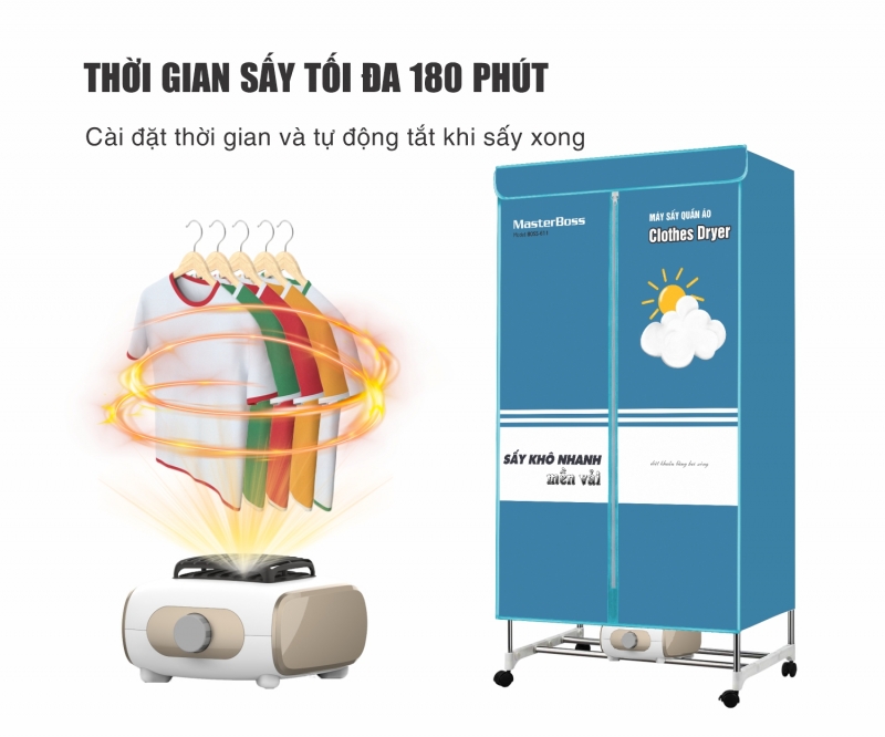 Máy Sấy Quần Áo MasterBoss BOSS-611