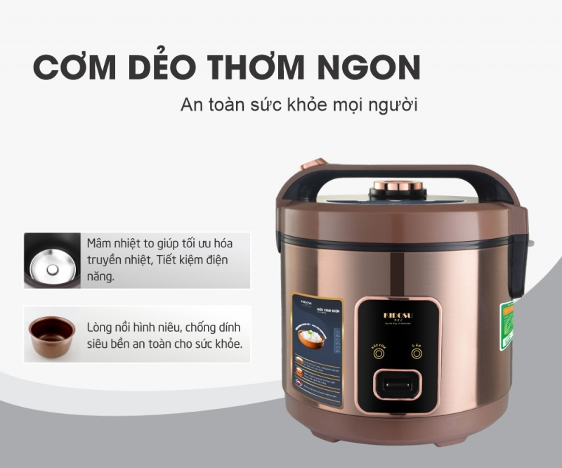 Nồi cơm điện 1.2 Lít Kidosu KD-R12L