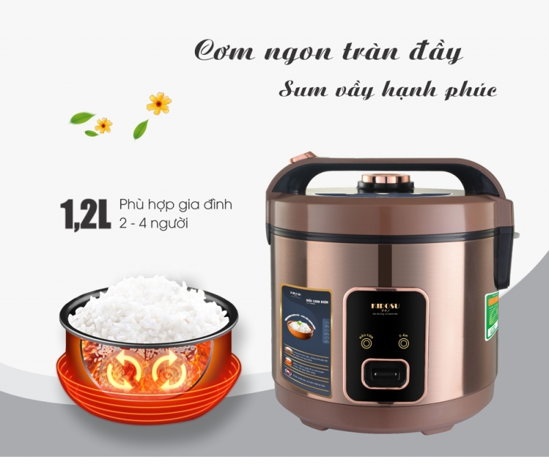 Nồi cơm điện 1.2 Lít Kidosu KD-R12L