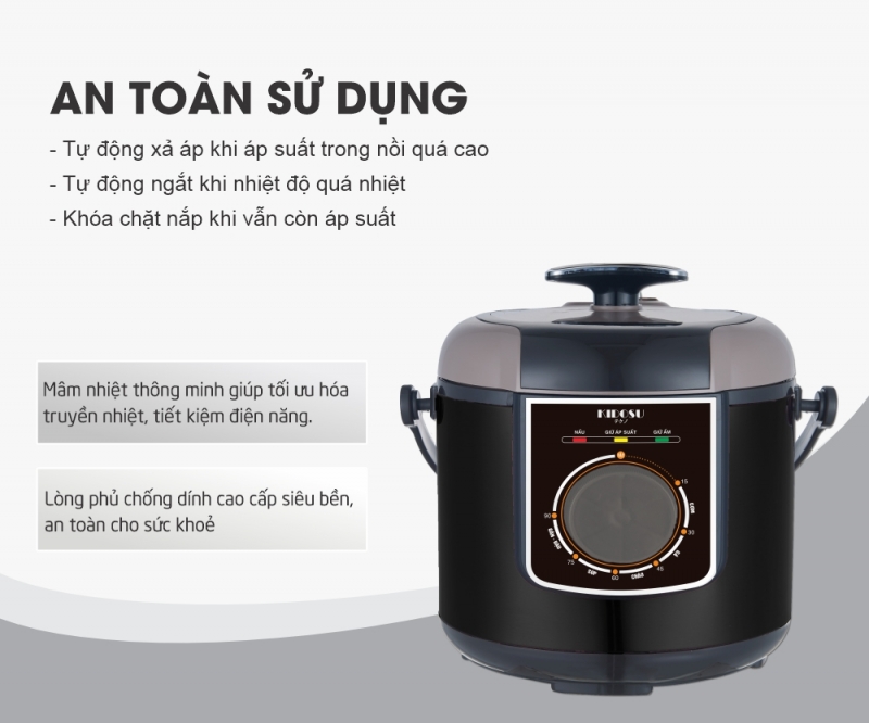 Nồi áp suất 6 lít Kidosu KD-AS18