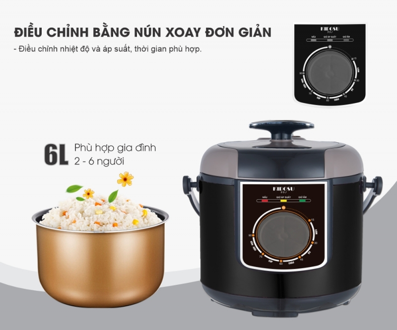 Nồi áp suất 6 lít Kidosu KD-AS18