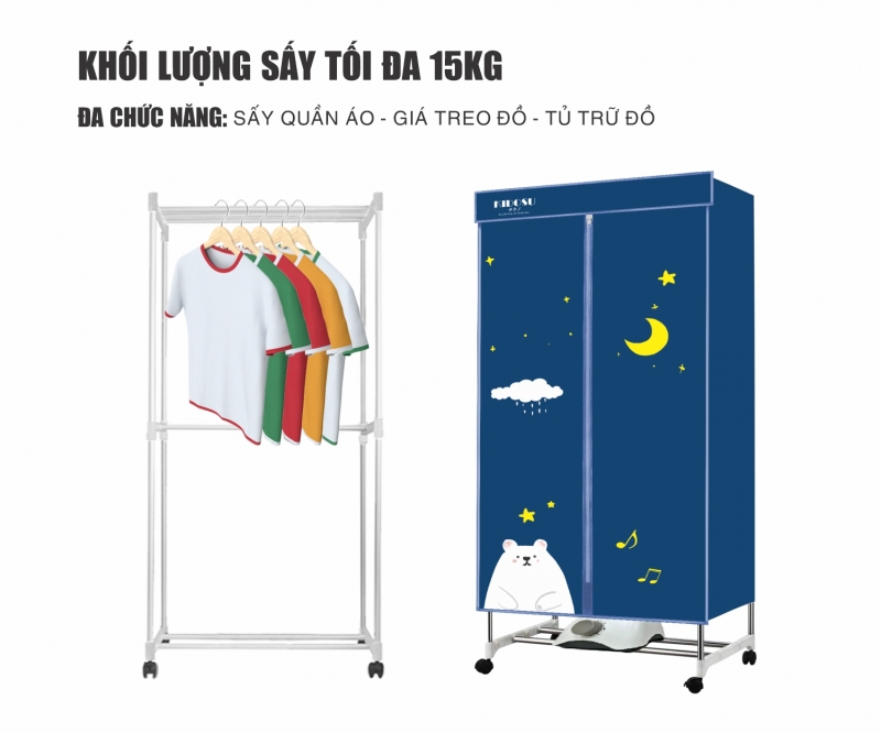 Máy Sấy Quần Áo Kidosu KD-CD26 New