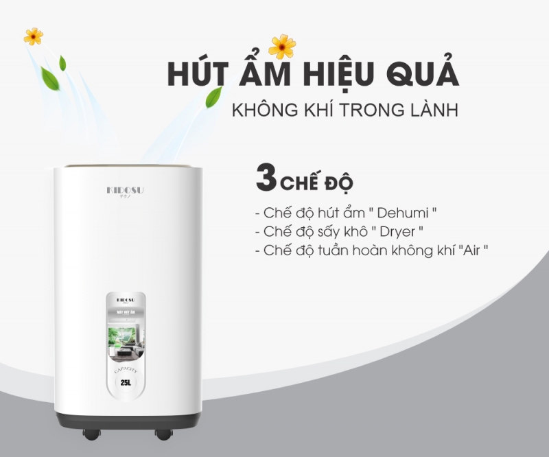 Máy Hút Ẩm Kidosu 25 Lít KD-D26L