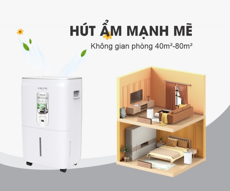 Máy Hút Ẩm Kidosu 50 Lít KD-D50L