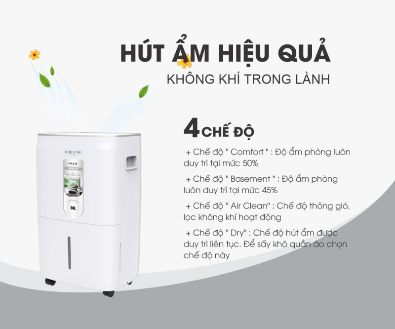 Máy Hút Ẩm Kidosu 50 Lít KD-D50L