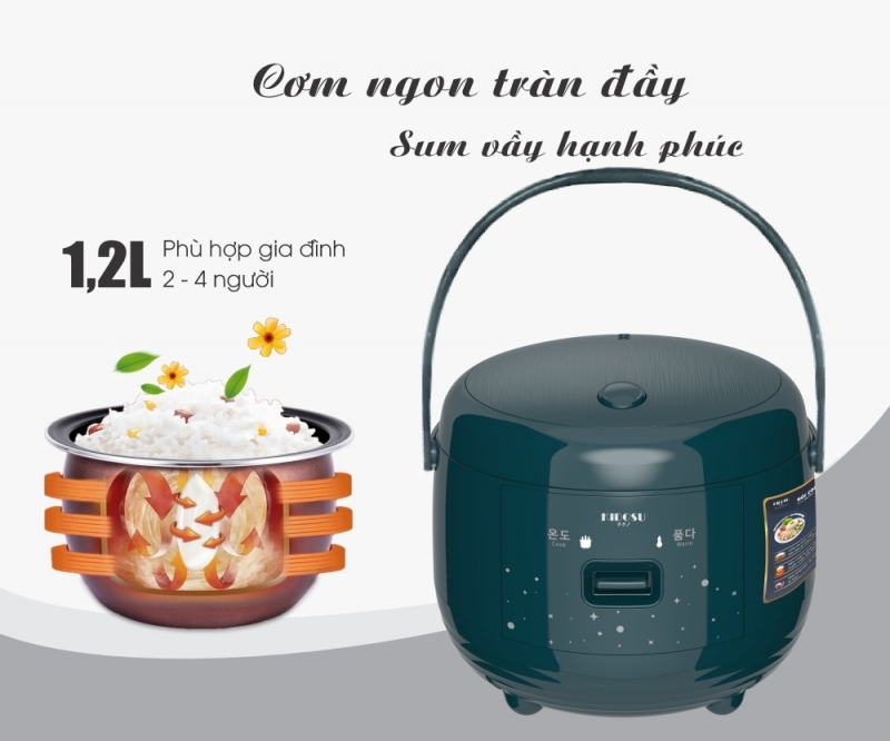 Nồi cơm điện 1.2 Lít Kidosu KD-12Lux