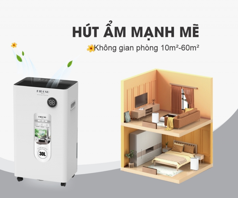Máy Hút Ẩm 30 Lít Kidosu KD-D30L